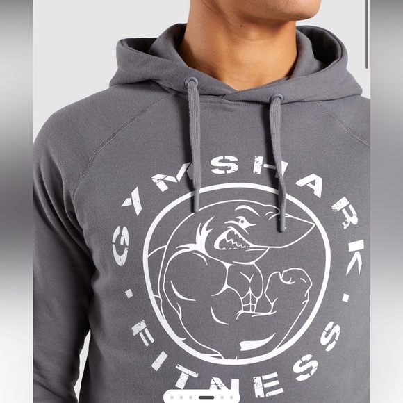 Gymshark Hoodie Mens XLarge Black Pullover Legacy Fleece Training Gym Sweatshirt - Picture 1 of 11